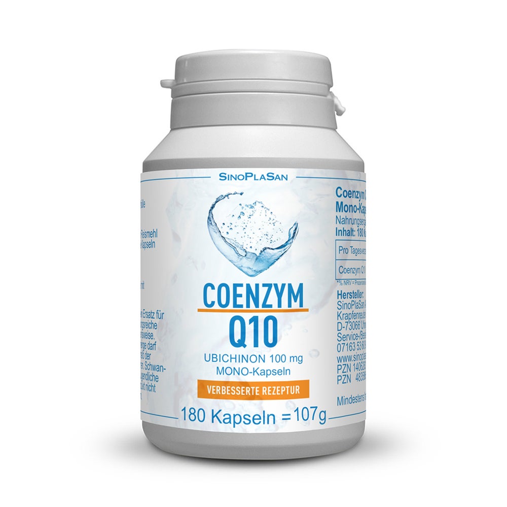 Coenzym Q10 100 mg Ubichinon Mono-Kapsel 180 St