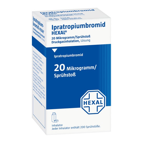 IPRATROPIUMBROMID HEXAL 20 Mikrogramm/Sprühstoß 3X10 ml