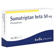 Sumatriptan beta 50 mg Filmtabletten 12 St