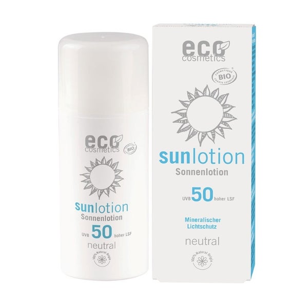 eco cosmetics Sonnenlotion Neutral LSF 50 ohne Parfum 100 ml