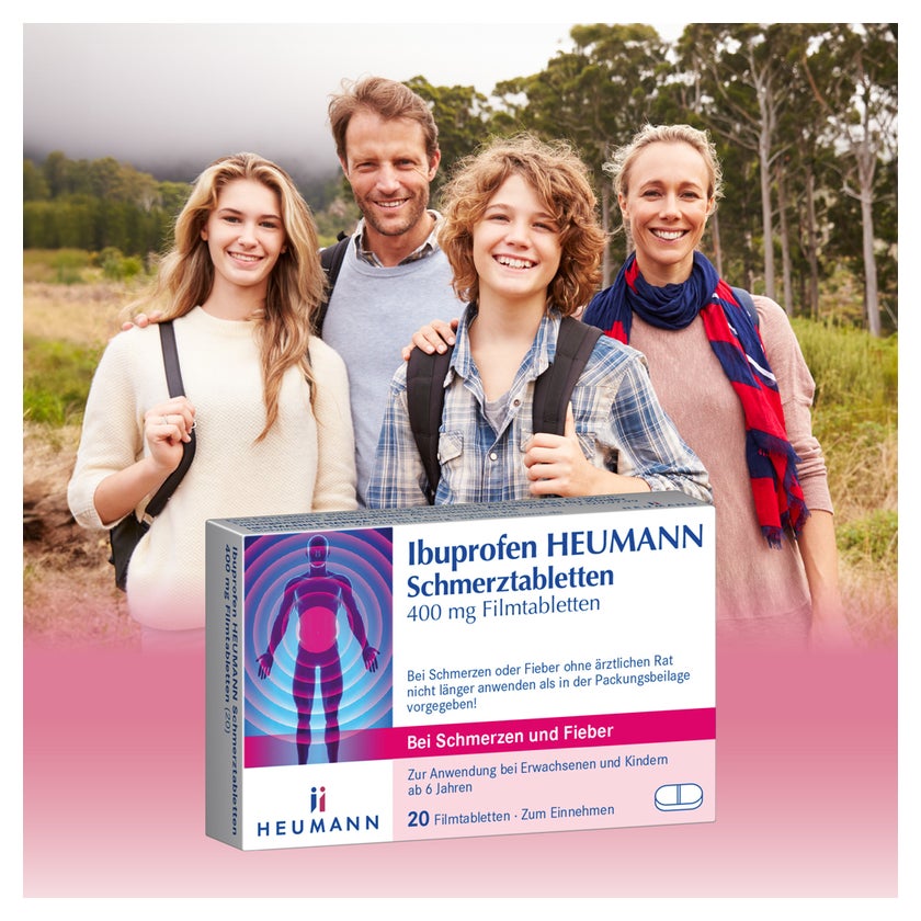 Heumann Ibuprofen Schmerztabletten 400 mg Filmtabletten 50 St