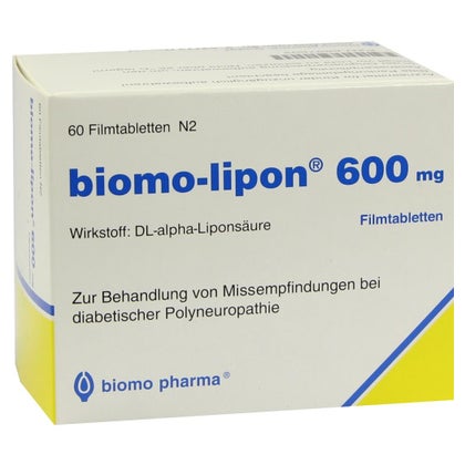 Biomo-lipon 600 mg Filmtabletten 60 St, 60 St online kaufen | DocMorris