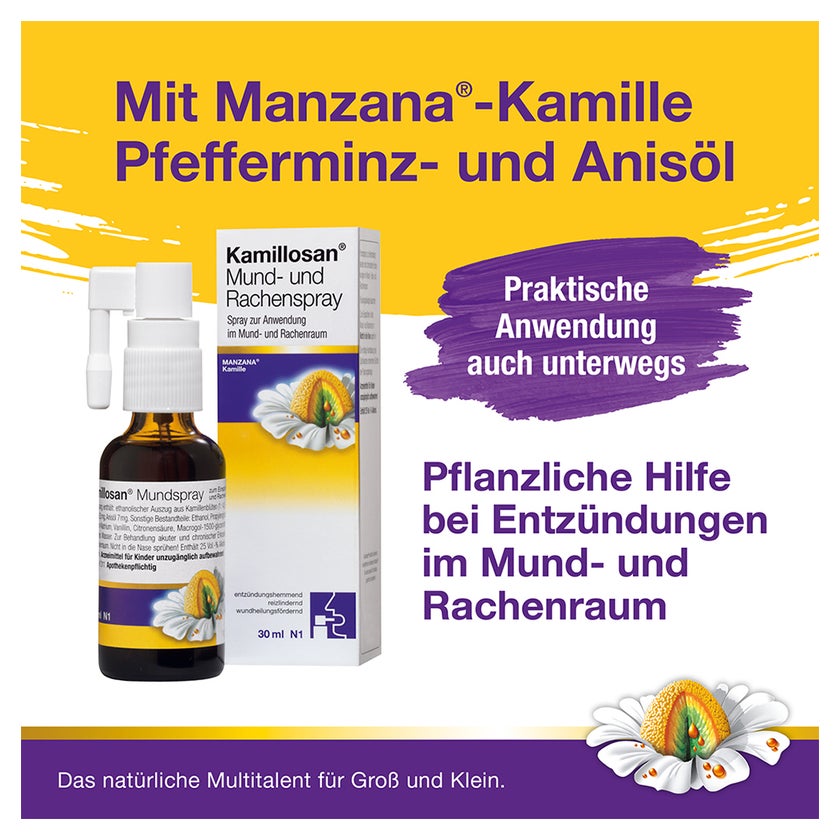 Kamillosan Mund- und Rachenspray 30 ml