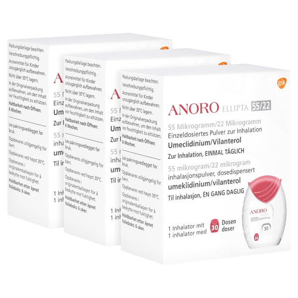 ANORO ELLIPTA 55 µg/ 22 µg 30ED einzeldos.Inh.-P. 90 Sp, 90 Sp online ...
