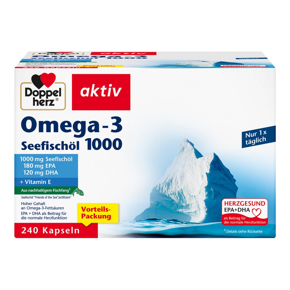 Doppelherz Omega-3 Seefischöl 1000 Kapse 240 St
