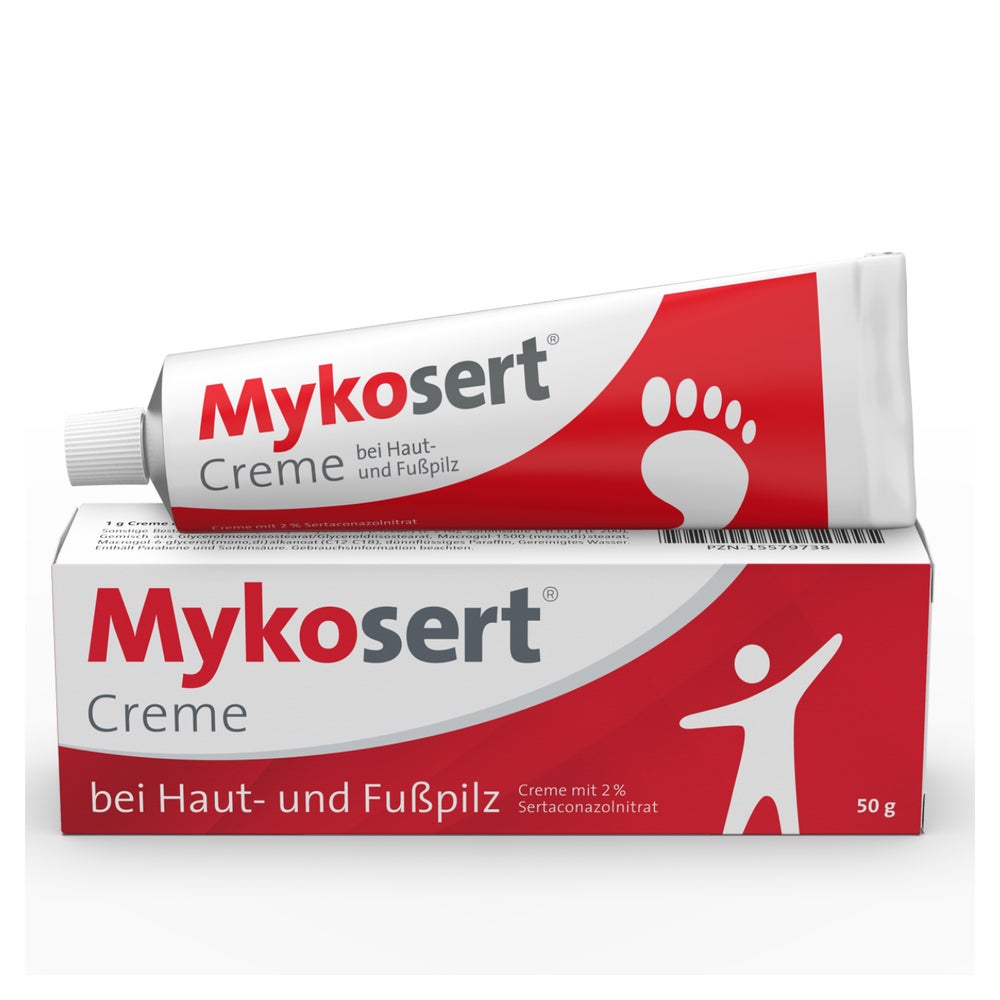 Mykosert Creme (Sertaconazol) bei Haut- und Fußpilz – 50 g