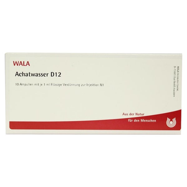 Achatwasser D 12 Ampullen 10X1 ml