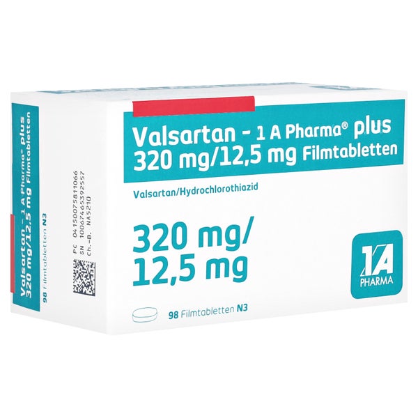 VALSARTAN-1A Pharma plus 320/12,5 mg Filmtabletten 98 St
