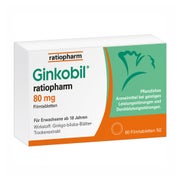 Ginkobil ratiopharm 80mg mit Ginkgo biloba 60 St