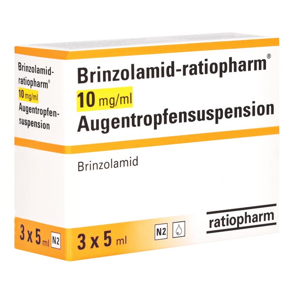 BRINZOLAMID-ratiopharm 10 mg/ml Augentropfensusp. 3X5 ml