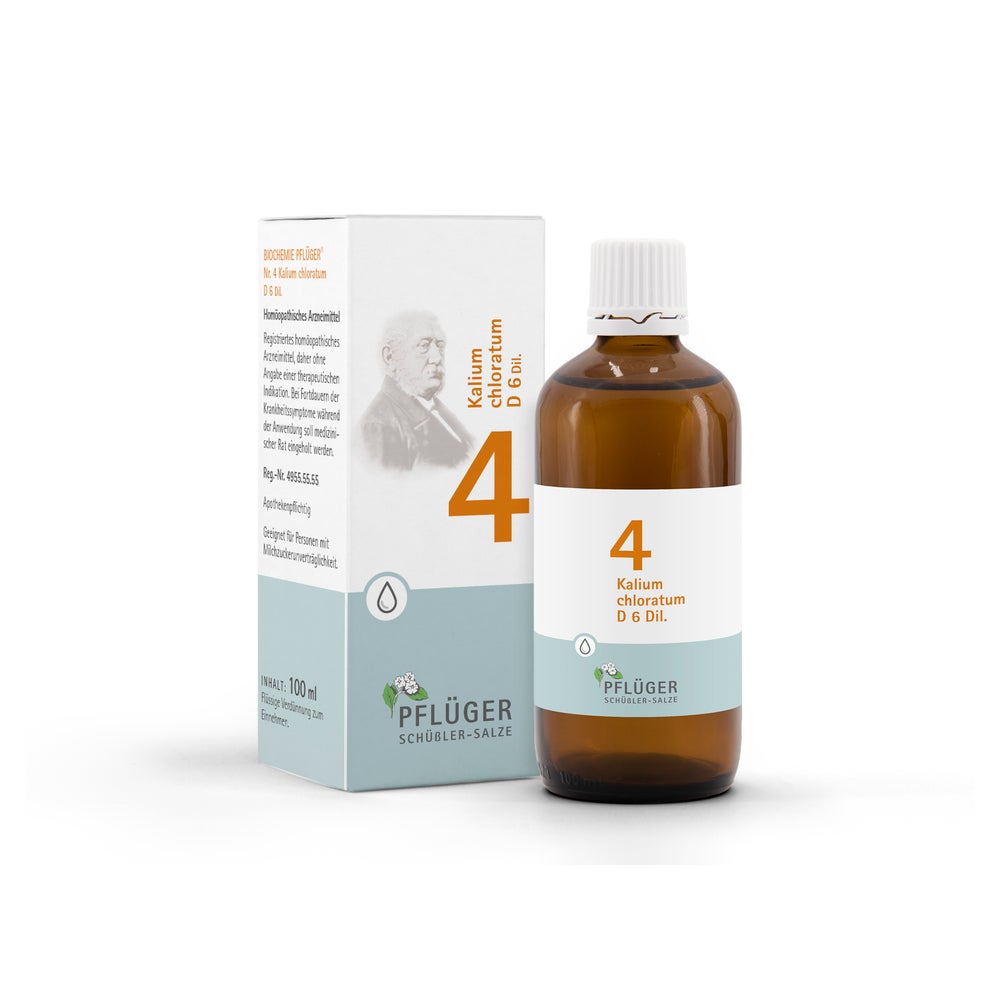 Biochemie Pflüger Schüßler-Salz Nr. 4 Kalium chloratum D6 100 ml