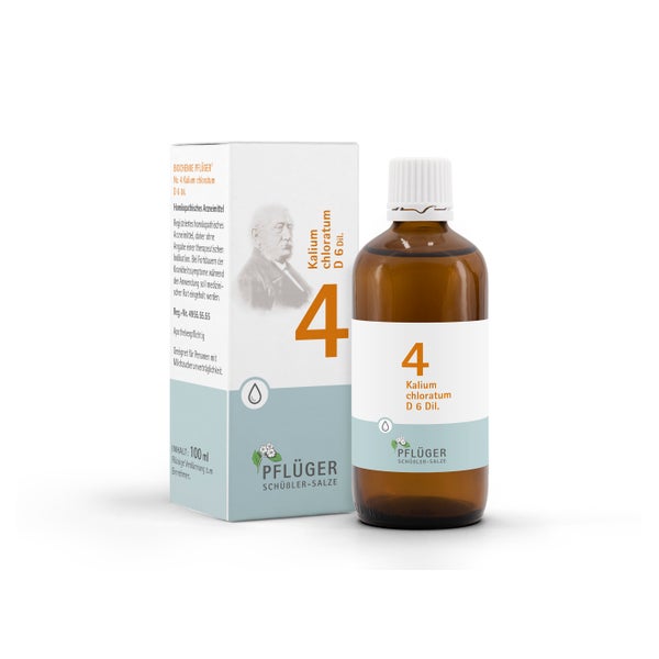 Biochemie Pflüger Schüßler-Salz Nr. 4 Kalium chloratum D6 100 ml