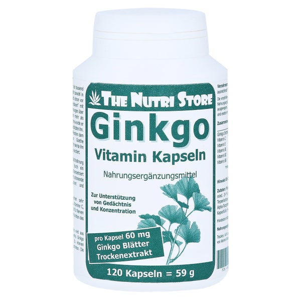 Ginkgo 60 mg Extrakt Kapseln 120 St