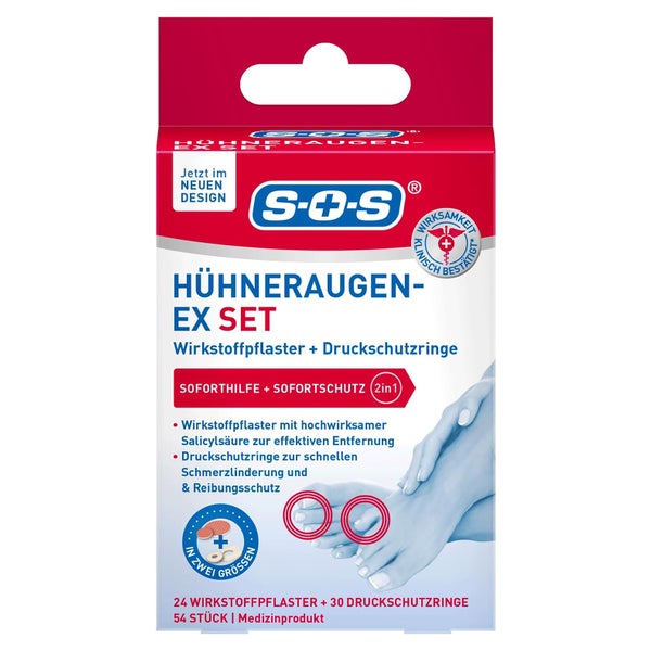 SOS Hühneraugen-ex Kombi Pflaster 54 St