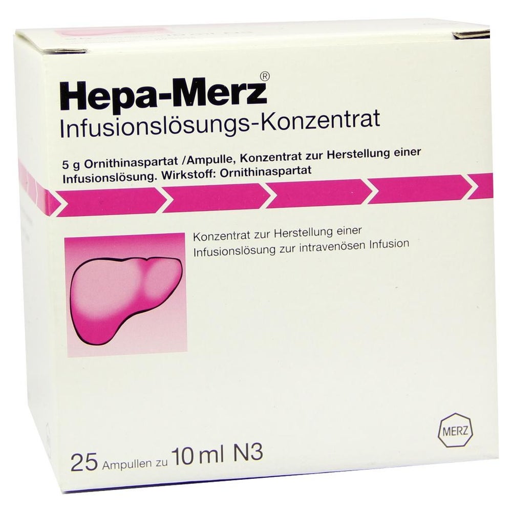 HEPA MERZ Infusionskonzentrat 25X10 ml