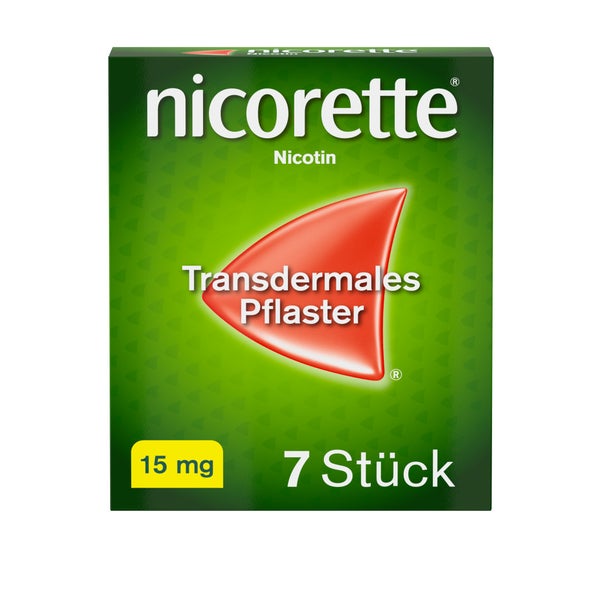 nicorette TX Pflaster 15mg Nikotin zur Rauchentwöhnung 7 St