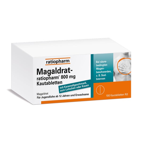 Magaldrat-ratiopharm 800 mg Kautabletten 100 St