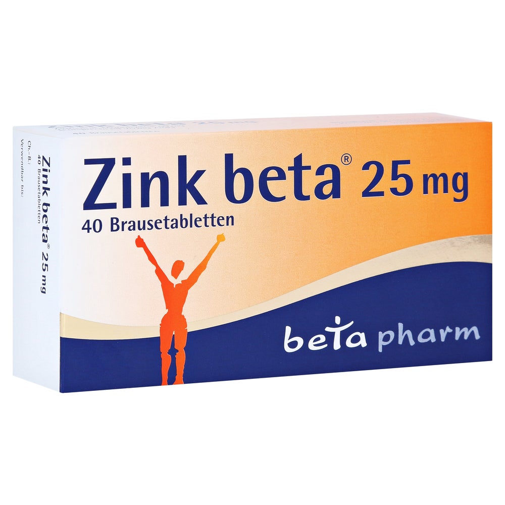 ZINK BETA 25 Brausetabletten 40 St