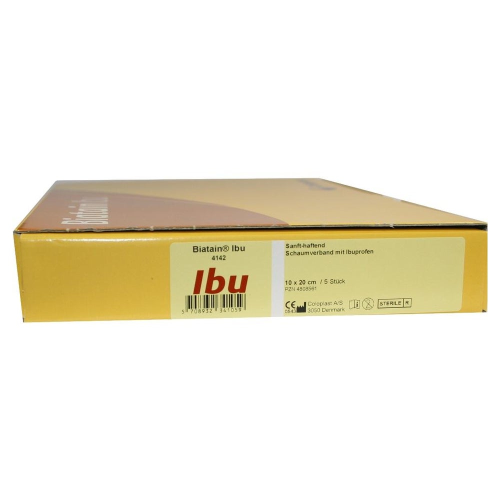 Biatain Ibu Schaumverband 10x20 cm sanft 5 St
