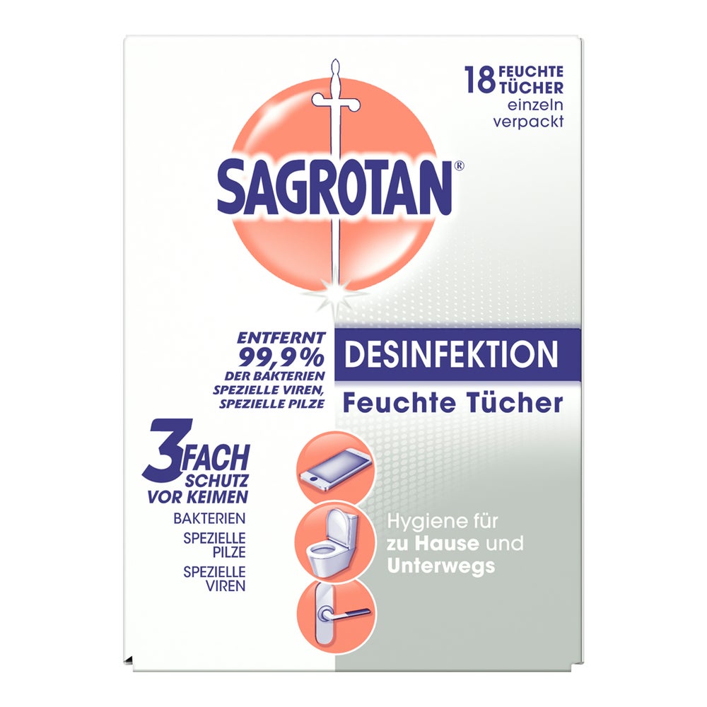 Sagrotan Desinfektionstücher 18 St
