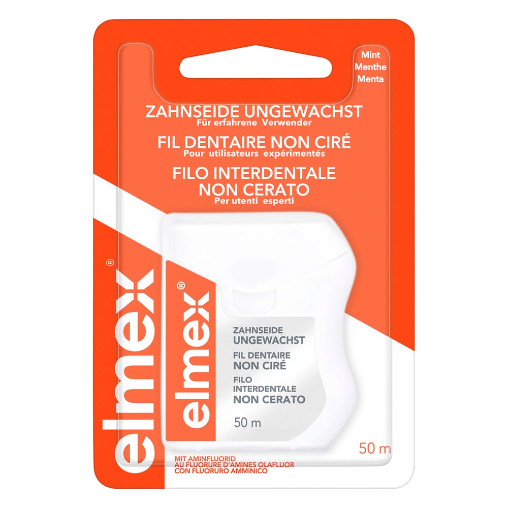 elmex Zahnseide ungewachst, 50 m 50 m