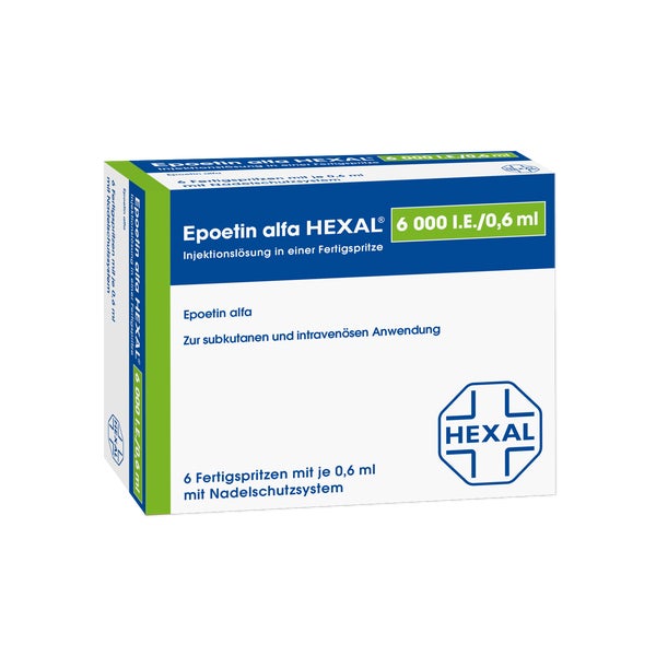 EPOETIN alfa HEXAL 6.000 I.E./0,6 ml Fertigspr. 6X0,6 ml