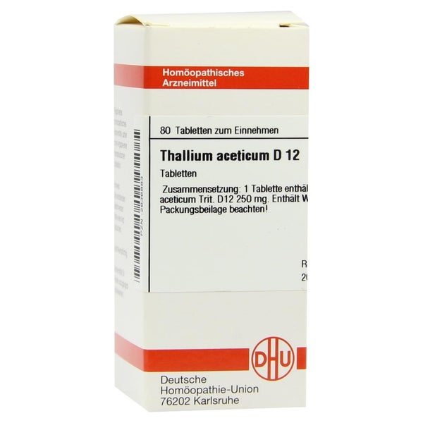 Thallium Aceticum D 12 Tabletten 80 St