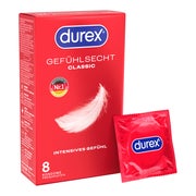 Produktabbildung: «Gefühlsecht Classic» 8 Premiumkondome mit Easy-On™-Passform (8 Kondome) 8 St