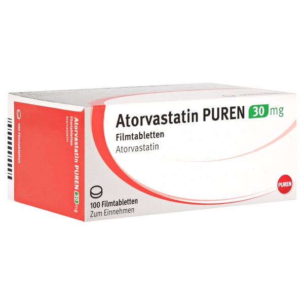 Atorvastatin Puren 30 mg Filmtabletten 100 St