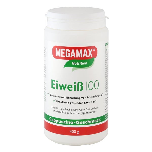 MEGAMAX® Eiweiß 100 Cappuccino 400 g