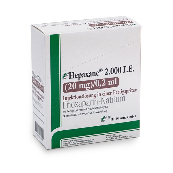 HEPAXANE 2.000 I.E. 20 mg/0,2 ml Inj.-Lsg.i.e.FS 10 St