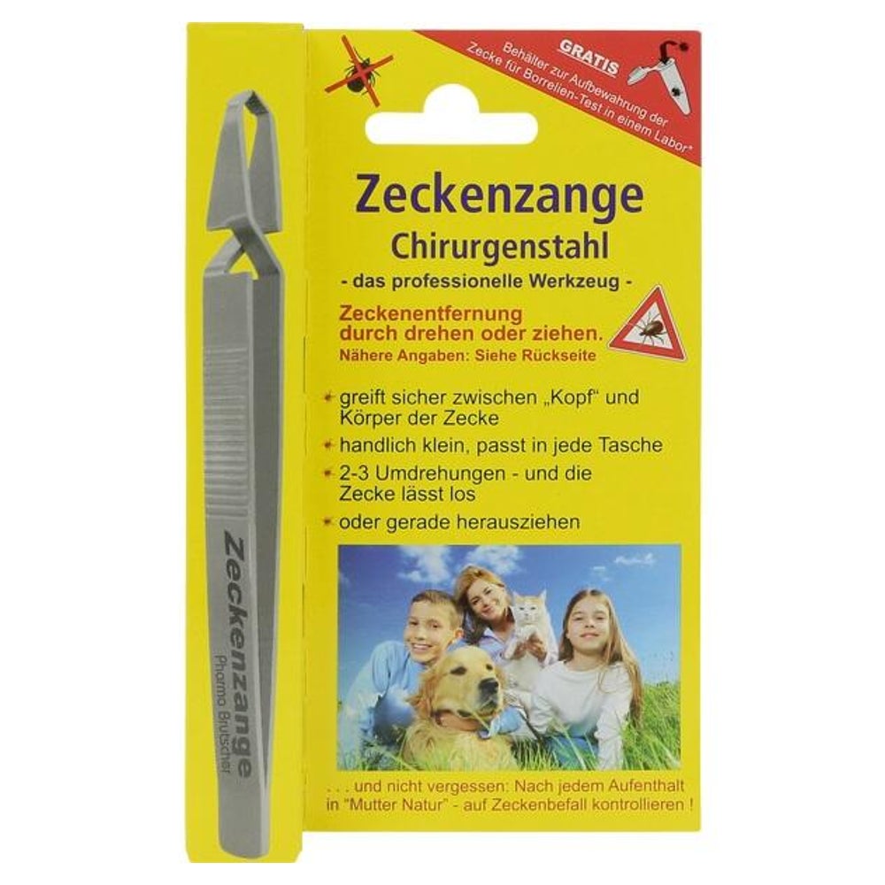 Zeckenzange Chirurgenstahl Geriffelt 1 St