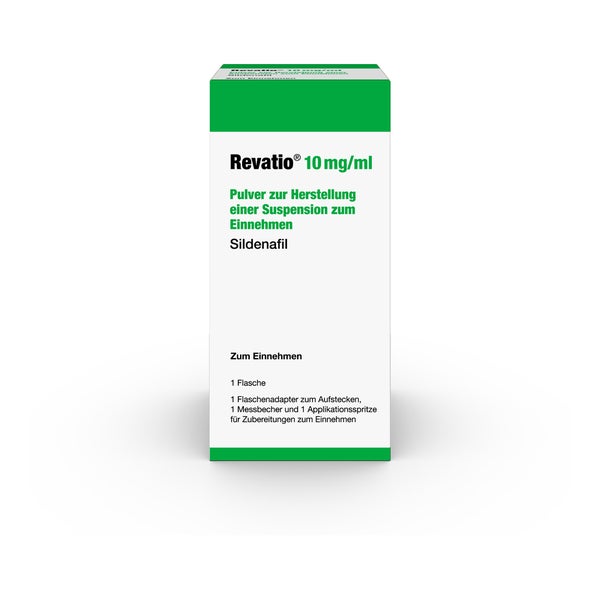 REVATIO 10 mg/ml Pulver z.Herstell.e.Susp.z.Einn. 1 St