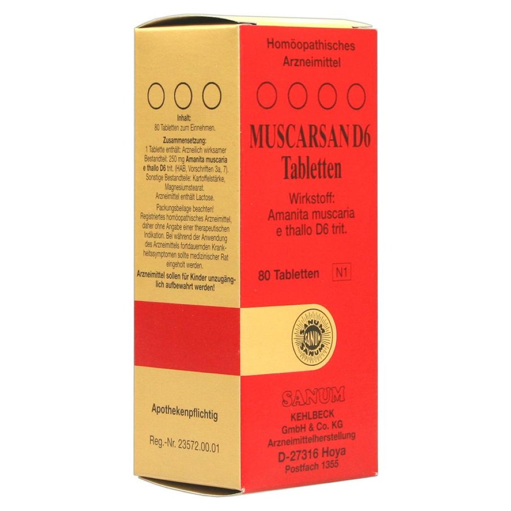 Muscarsan D 6 Tabletten 80 St
