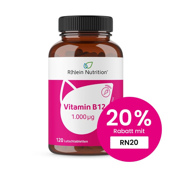 Vitamin B12 1.000 µg Lutschtabletten vegan 120 St