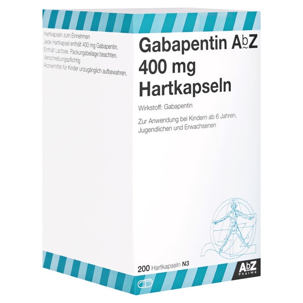Gabapentin AbZ 400 mg Hartkapseln 200 St