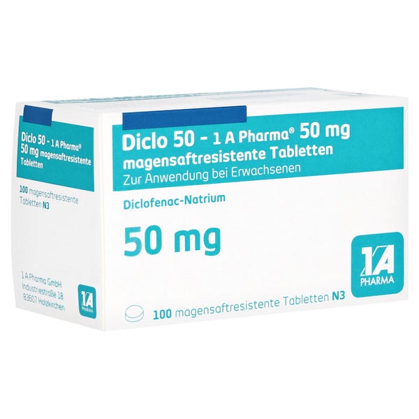 DICLO 50-1A Pharma magensaftresistente Tabletten 100 St, 100 St online ...