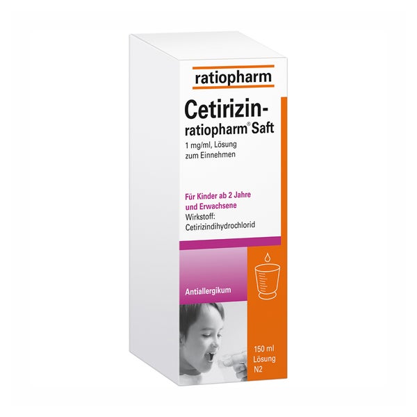 Cetirizin ratiopharm Saft 150 ml