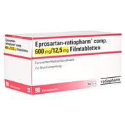 EPROSARTAN-ratiopharm comp.600 mg/12,5 mg Filmtab. 98 St