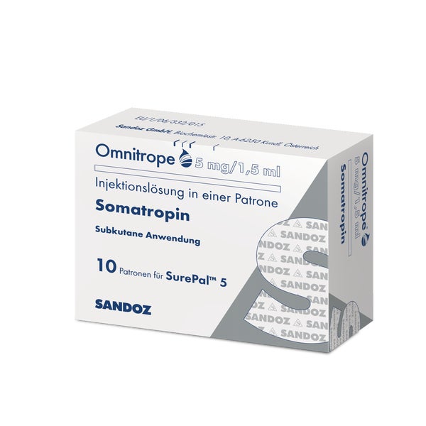 OMNITROPE 5 mg/1,5 ml Injektionslösung f.SurePal 10 St