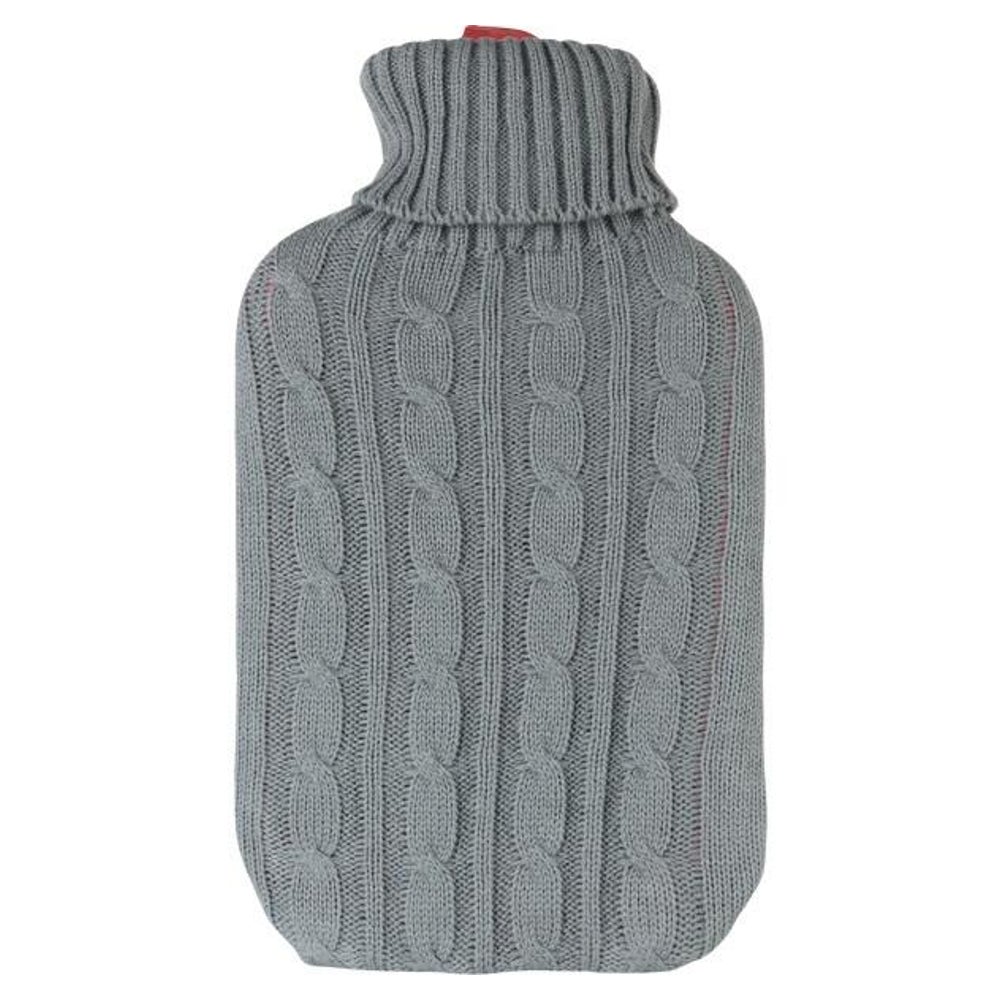 Wärmflasche Gummi 2 Liter mit Rollkragenpullover 1 St