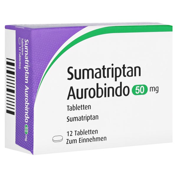 Sumatriptan Aurobindo 50 mg Tabletten 12 St