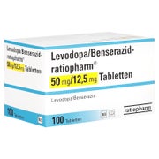 LEVODOPA/Benserazid-ratiopharm 50 mg/12,5 mg Tabl. 100 St