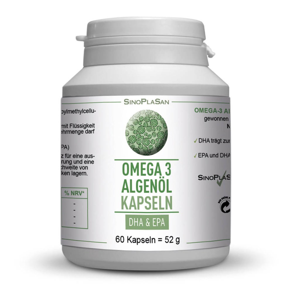 Omega-3 Algenöl Dha+epa Kapseln 60 St