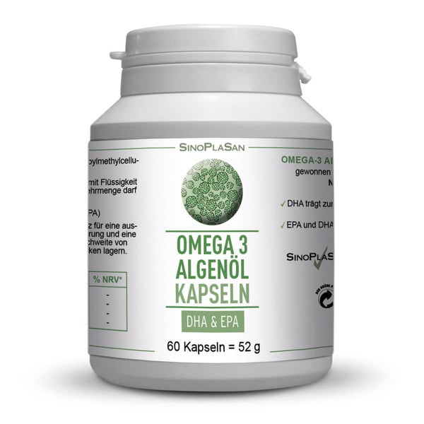Omega-3 Algenöl Dha+epa Kapseln 60 St