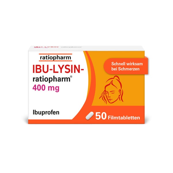 IBU-LYSIN-ratiopharm® 400 mg Filmtabletten 50 St