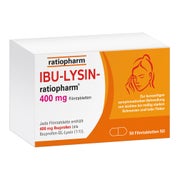 Produktabbildung: IBU LYSIN ratiopharm 400 mg mit Ibuprofen 50 St