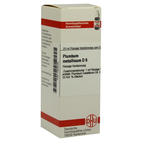 Plumbum Metallicum D 6 Dilution 20 ml