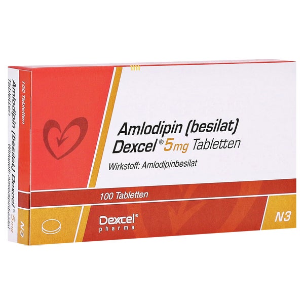 Amlodipin Besilat Dexcel 5 mg Tabletten 100 St