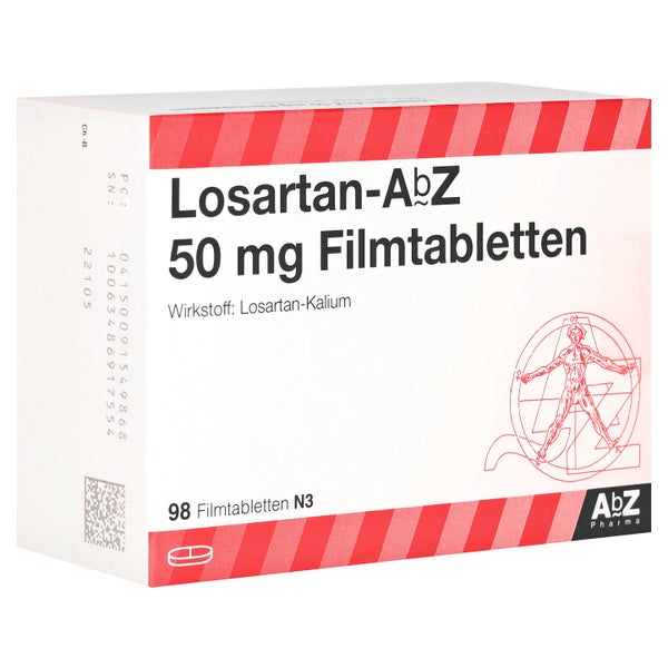 Losartan AbZ 50 mg Filmtabletten 98 St